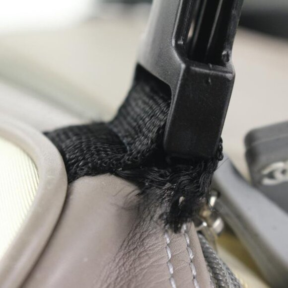 Chanel Grey Black CC Logo Sports Backpack 322cas51